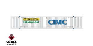 Operator HO Scale CIMC 53’ Corrugated Dry Container, JB Hunt/Large CIMC Logo