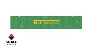 Operator HO Scale CIMC 53’ Corrugated Dry Container, Twin Logistics