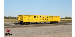 Kit Classics HO Scale CB&Q Havelock Shops 52’ 6” Gondola, Milwaukee Road/MILW/Yellow