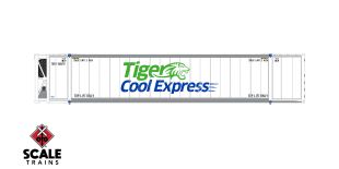 Operator N Scale CIMC 53’ Reefer Container, Tiger Cool Express/TGXU