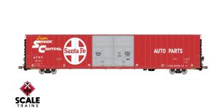 Operator HO Scale Thrall 86' High-Cube Double-Plug-Door Boxcar, Santa Fe/ATSF