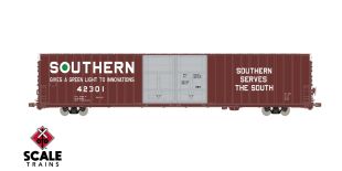 Operator HO Scale Thrall 86' High-Cube Double-Plug-Door Boxcar, Southern/SOU