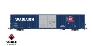 Operator HO Scale Thrall 86' High-Cube Double-Plug-Door Boxcar, Wabash/WAB