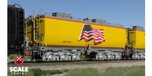 Rivet Counter HO Scale Union Pacific Steam Excursion Post-2006 Water Tender, UP/Jim Adams/Flag/#809 by ScaleTrains.com