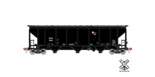 Rivet Counter HO Thrall 4727 Carbon Black Covered Hopper, Columbian Chemicals/Logo by ScaleTrains.com