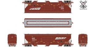 Rivet Counter HO Scale Gunderson 5188 Covered Hopper, BNSF 