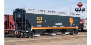 Rivet Counter HO Scale Gunderson 5188 Covered Hopper, Kansas City Southern/Belle