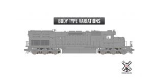 Rivet Counter HO Scale EMD SD40T-2, Undecorated by ScaleTrains.com