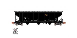 Rivet Counter N Scale 4727 Carbon Black Covered Hopper, Columbian Chemicals/CCX (R2) by ScaleTrains.com