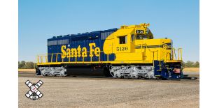 Rivet Counter HO Scale EMD SD40-2, Santa Fe/Blue & Yellow Warbonnet