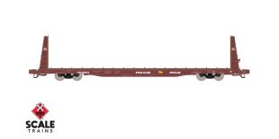 Rivet Counter N Scale BSC F68AH Bulkhead Flatcar,Trailer Train/Oxide Red/TTPX/CRIP