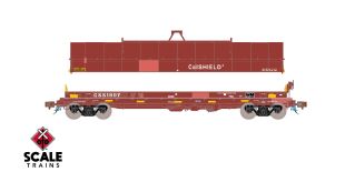 Rivet Counter HO Scale Thrall-Trinity 42’ Single-Hood Coil Steel Car, CSS/Ex-Conrail Coil Shield 2 Patch/Oxide Hood