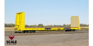 Rivet Counter HO Scale BSC F68AH Bulkhead Flatcar, Trailer Train/Yellow/TT Logo/TTPX