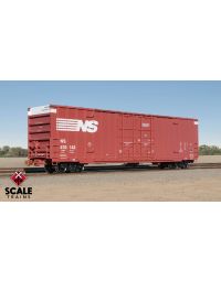 Operator HO Scale Trinity 60' 7500 8' Double-Plug-Door High-Cube Boxcar, Norfolk Southern/Thoroughbred