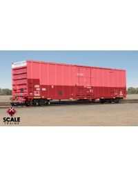 Rivet Counter HO Scale Trinity 60' 7500 12' Plug-Door High-Cube Boxcar, Atlantic & Western/ATW/Patched