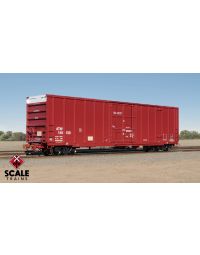 Rivet Counter HO Scale Trinity 60' 7500 12' Plug-Door High-Cube Boxcar, Atlantic & Western/ATW