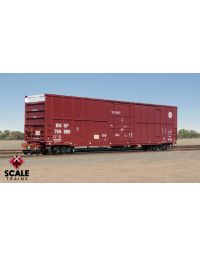 Rivet Counter HO Scale Trinity 60' 7500 12' Plug-Door High-Cube Boxcar, BNSF/Circle Cross Logo