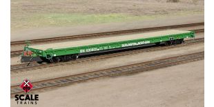 Fox Valley Models HO Scale Pullman-Standard F60GH 60' Flatcar, Burlington Northern/Green