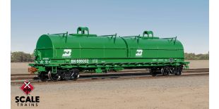 Rivet Counter HO Scale Thrall 2-Hood Coil Steel Car, Burlington Northern/Cascade Green