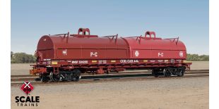Rivet Counter HO Scale Thrall 2-Hood Coil Steel Car, BNSF/ATSF Hood and PC Hood