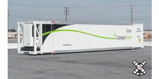Operator N Scale CIMC 53’ Reefer Container, Canadian National/Green Wave