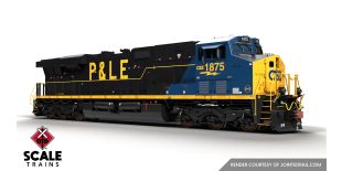 Rivet Counter HO Scale GE ES44AH, CSX/Heritage/Pittsburgh & Lake Erie/P&LE #1875