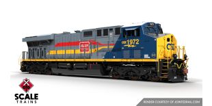 Rivet Counter HO Scale GE ES44AH, CSX/Heritage/Family Lines/SCL/L&N #1972