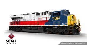 Rivet Counter HO Scale GE ES44AH, CSX/Heritage/Western Maryland/WM #1852
