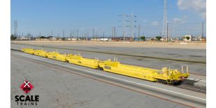 Rivet Counter HO Scale Pullman-Standard Trinity Backpacker Well Car Set (5), Trailer Train/As-Delivered