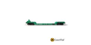 ExactRail Evolution HO Scale Depressed Center Flatcar, Penn Central/1972 Repaint