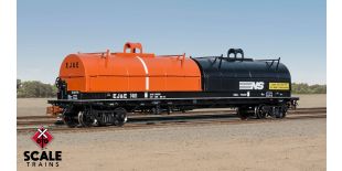 Rivet Counter HO Scale Thrall 2-Hood Coil Steel Car, Elgin Joliet & Eastern/EJ&E Orange & NS Black Hoods