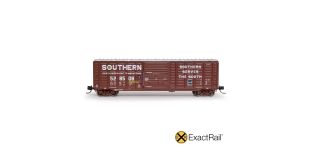 ExactRail N Scale Pullman-Standard 5277 Waffle Boxcar, Southern/CofG/1976 As Delivered