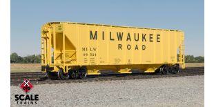 ExactRail N Scale Pullman-Standard 4427 Covered Hopper, Milwaukee Road/1965 As Delivered