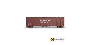 ExactRail Platinum HO Scale Gunderson 7466 Wood Chip Gondola, Southern Pacific/12-1965 As Delivered
