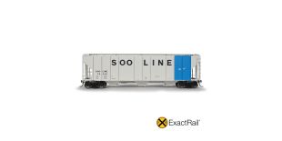 ExactRail Platinum HO Scale Pullman-Standard 4427 Covered Hopper, Soo Line/1964 As Delivered