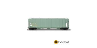 ExactRail Platinum HO Scale Pullman-Standard 4427 Covered Hopper, Kansas City Southern/1964 As Delivered