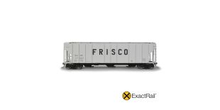 ExactRail Platinum HO Scale Pullman-Standard 4427 Covered Hopper, Frisco/1964 As Delivered
