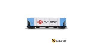ExactRail Platinum HO Scale Pullman-Standard 4427 Covered Hopper, TLDX/Peavey/1964 As Delivered