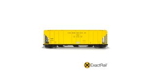ExactRail Platinum HO Scale Pullman-Standard 4427 Covered Hopper, TLDX/Hubinger/1965 As Delivered