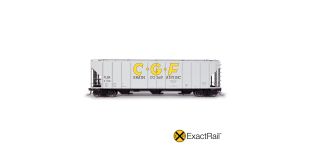 ExactRail Platinum HO Scale Pullman-Standard 4427 Covered Hopper, TLDX/GCF Grain Company/1964 As Delivered