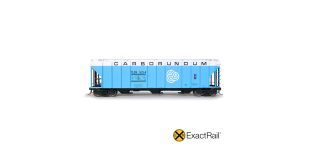 ExactRail Platinum HO Scale Pullman-Standard 4427 Covered Hopper, TLDX/Carborundum/1968 Repaints