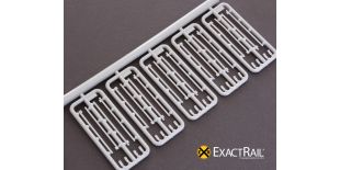 ExactRail Door tracks: and lift tabs: double door tracks