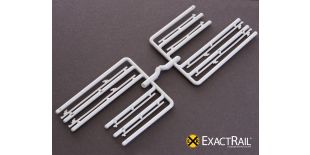 ExactRail Door Tracks: 12' plug door tracks '2 parts/track'