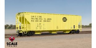 ExactRail Evolution HO Scale Evans 4780 Covered Hopper, Lake Erie Franklin & Clarion/LEF&C