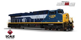 Rivet Counter HO Scale GE ES44AH, CSX/Heritage/Richmond, Fredericksburg & Potomac/RFP #1836