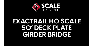 ExactRail HO Scale 50' Deck Plate Girder Bridge