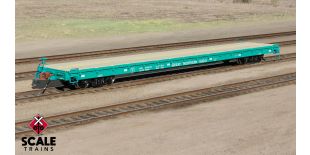 Fox Valley Models HO Scale Pullman-Standard F60GH 60' Flatcar, Great Northern/Glacier Green