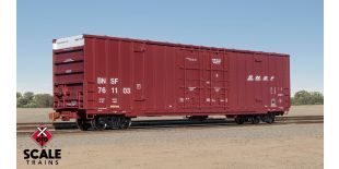 Operator HO Scale Trinity 60' 7500 8' Double-Plug-Door High-Cube Boxcar, BNSF/Wedge/Conspicuity Stripes