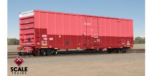 Rivet Counter HO Scale Trinity 60' 7500 12' Plug-Door High-Cube Boxcar, Atlantic & Western/ATW/Patched