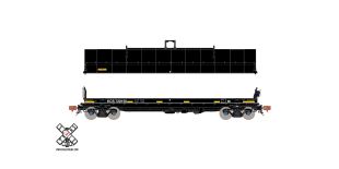 Rivet Counter HO Scale Thrall-Trinity 42’ Coil Steel Car, Kansas City Southern